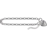 Belcher Filigree Padlock Bracelet