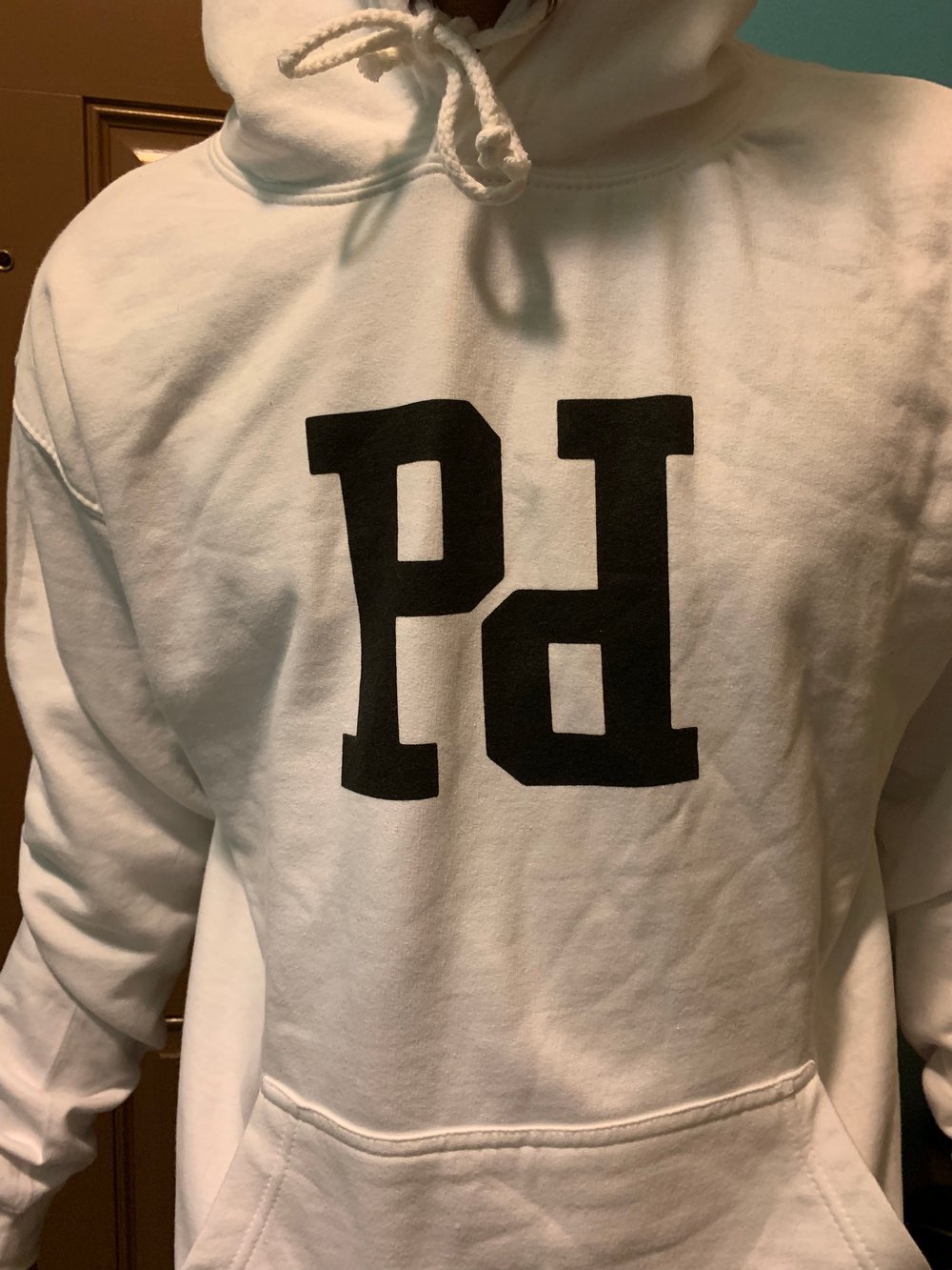 BRAND PRODIGY DOUBLE P WHITE HOODIE 