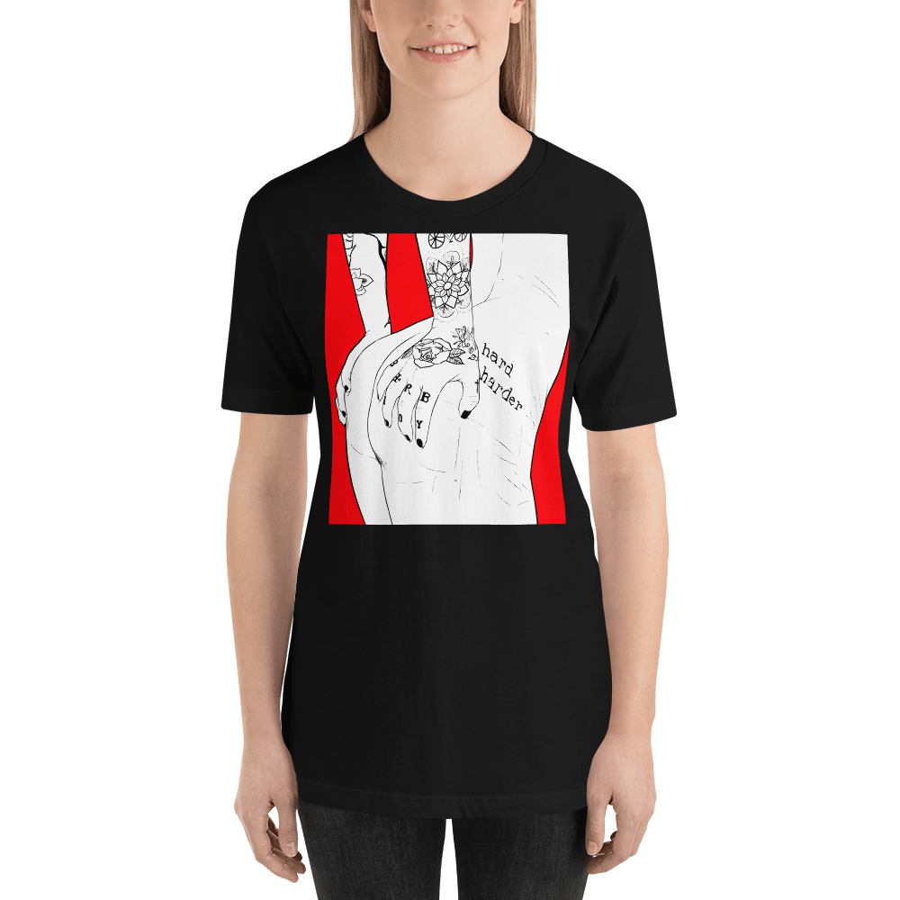 Betere Premium Unisex T-Shirt) Pimp Hard, Pimp Harder | M.A.Y.Art SS-76