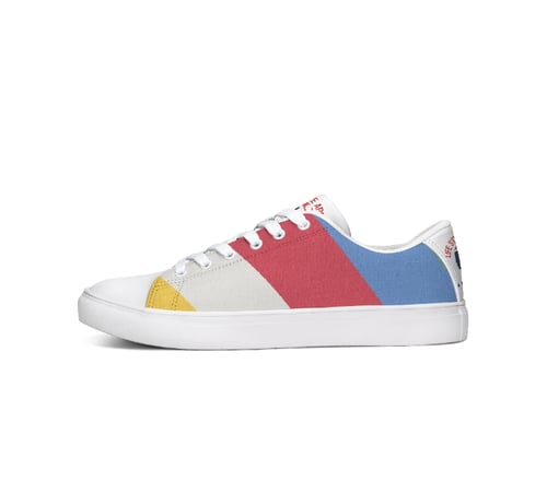 Image of NEW UNISEX LOW TOP LEATHER MULTI COLOR SNEAKER