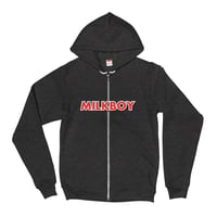 Image 1 of MilkBoy Dark Heather Grey Etch Zip-Up 