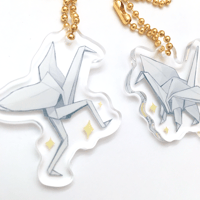 Image 2 of Origami Cranes with Legs Charms