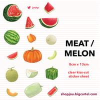 Image 5 of Meat/Melon Clear Sticker Sheet