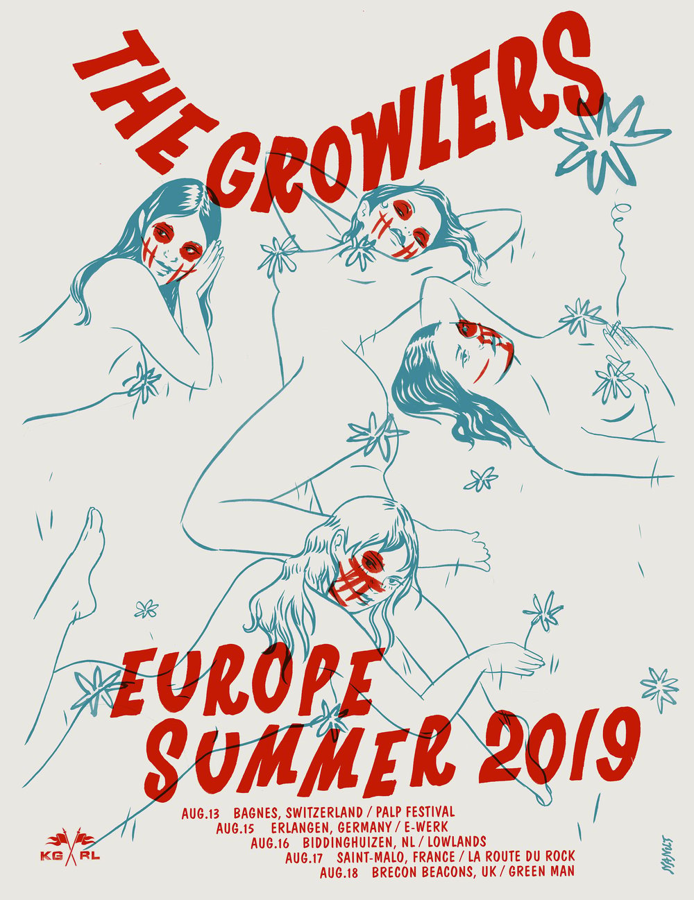 The Growlers Europe Summer Tour Poster