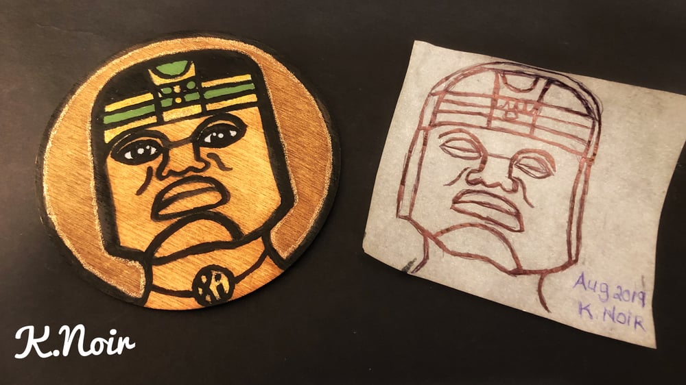 Image of Unity’s  Stencil (Olmec) Black History 