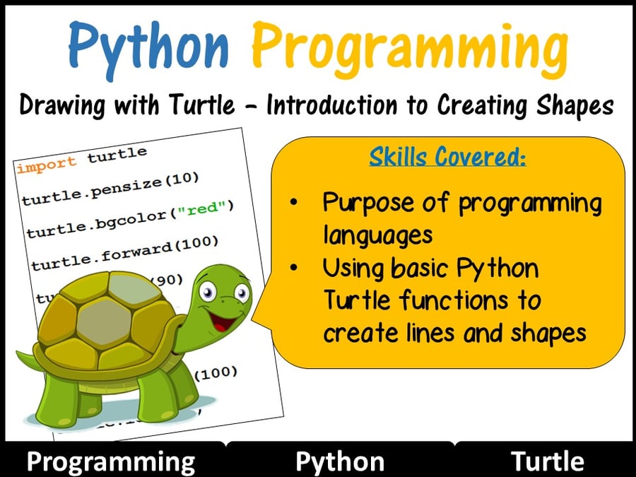 Image of Python Coding (Making Shapes) – Introduction to Python (Skill Level: Beginner)