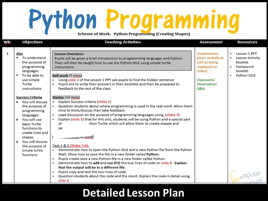 Image of Python Coding (Making Shapes) – Introduction to Python (Skill Level: Beginner)