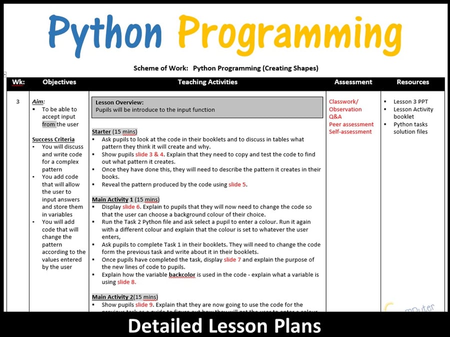 Image of Python Coding (Making Shapes) – Conditional Statements (Skill Level: Beginner)