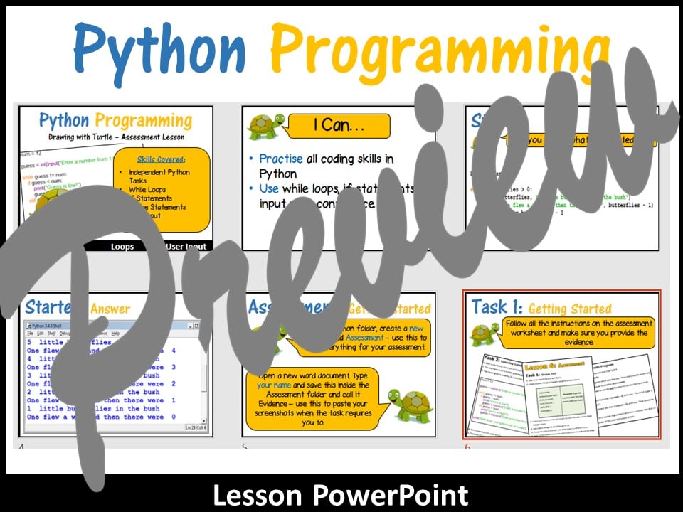 Python Coding (Making Shapes) – Independent Assessment (Skill Level ...