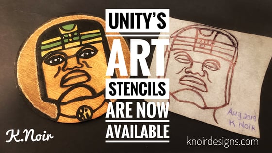 Image of Unity’s  Stencil (Olmec) Black History 