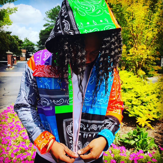 Image of Multi Color Bandana  Jacket