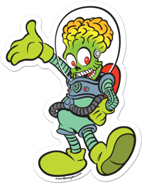 Mickey Martian Sticker