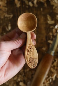 Image 2 of      Oak and Mushroom Coffee Scoop 