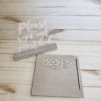 Image 4 of "Beverly" Blinged Guest Book (Available in Rose Gold)