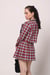 Image of Cher Blazer Set in Red & White Tartan