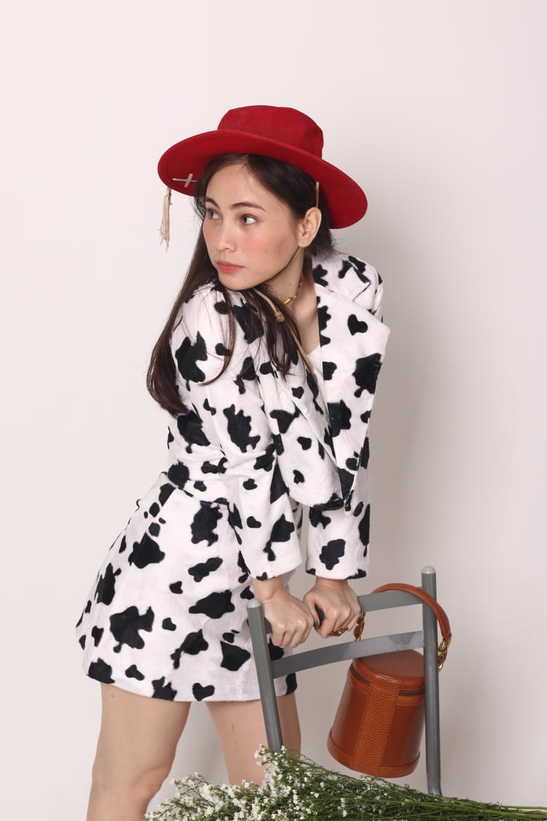 Image of Holy Cow Velvet Blazer Set