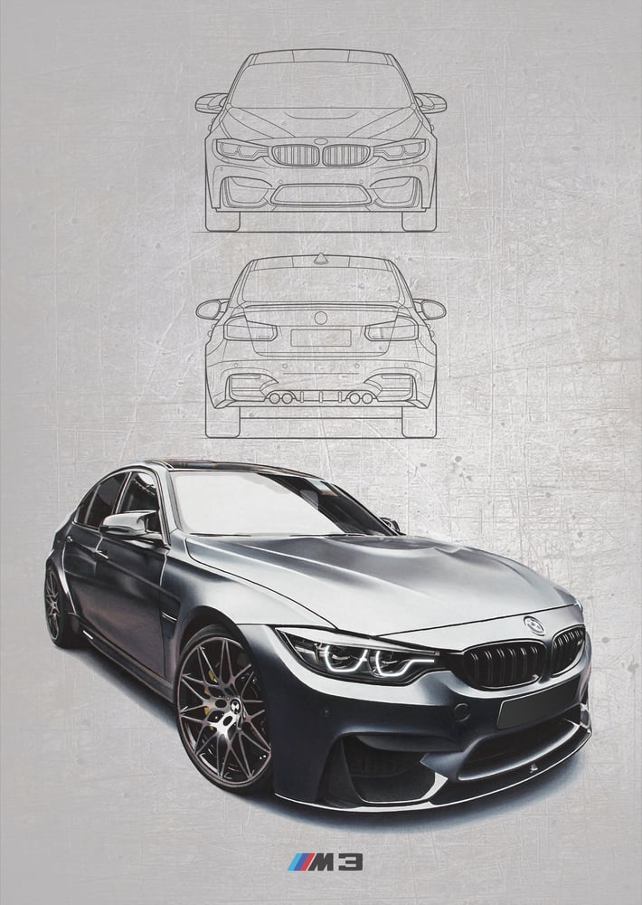 Image of BMW M3 Poster Print