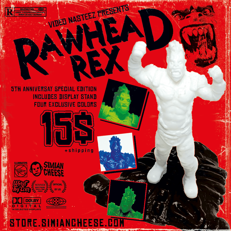 Image of Video Nasteez Rawhead Rex 5th Anniversary Mini Figure