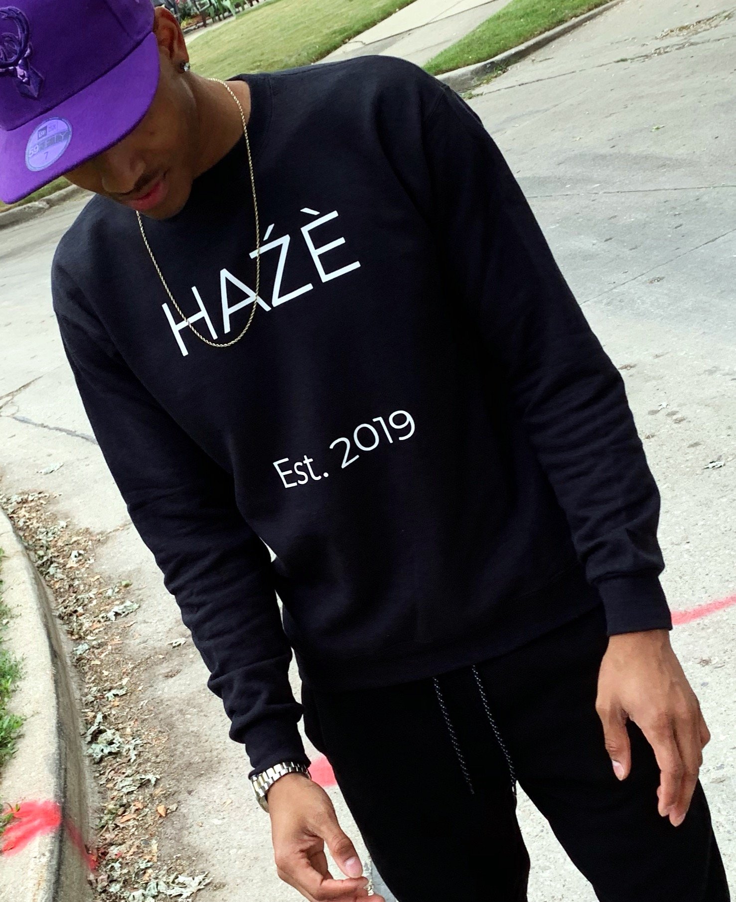 Image of HAŹÈ CREW NECK SWEATER 