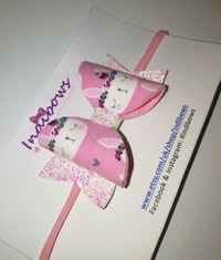 Bunny print bow