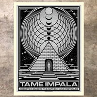 Tame Impala, Washington, DC 2019: Black/Metallic Silver