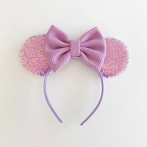 Image of Lavender Iridescent Mouse Ears with Bows