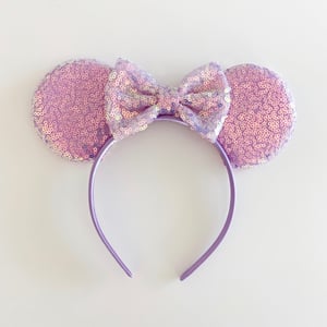 Image of Lavender Iridescent Mouse Ears with Bows
