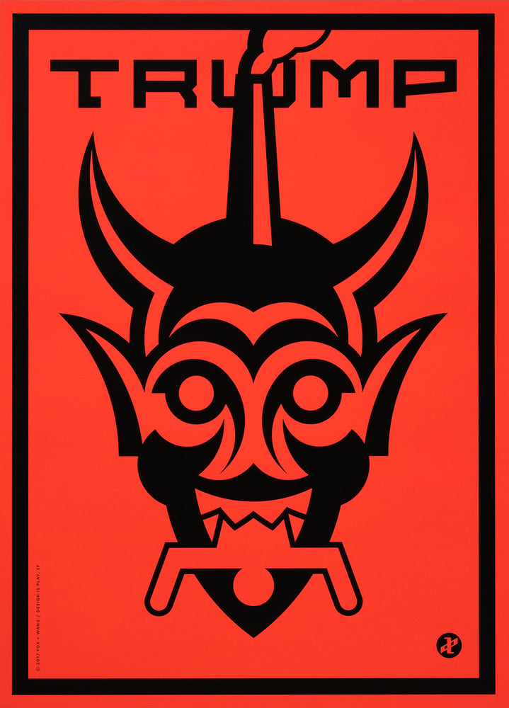 Image of “Trump (Moloch)” in Orange [Screen Print]