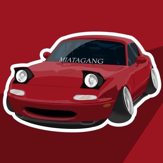 NA Miata Sticker (Choose Color)