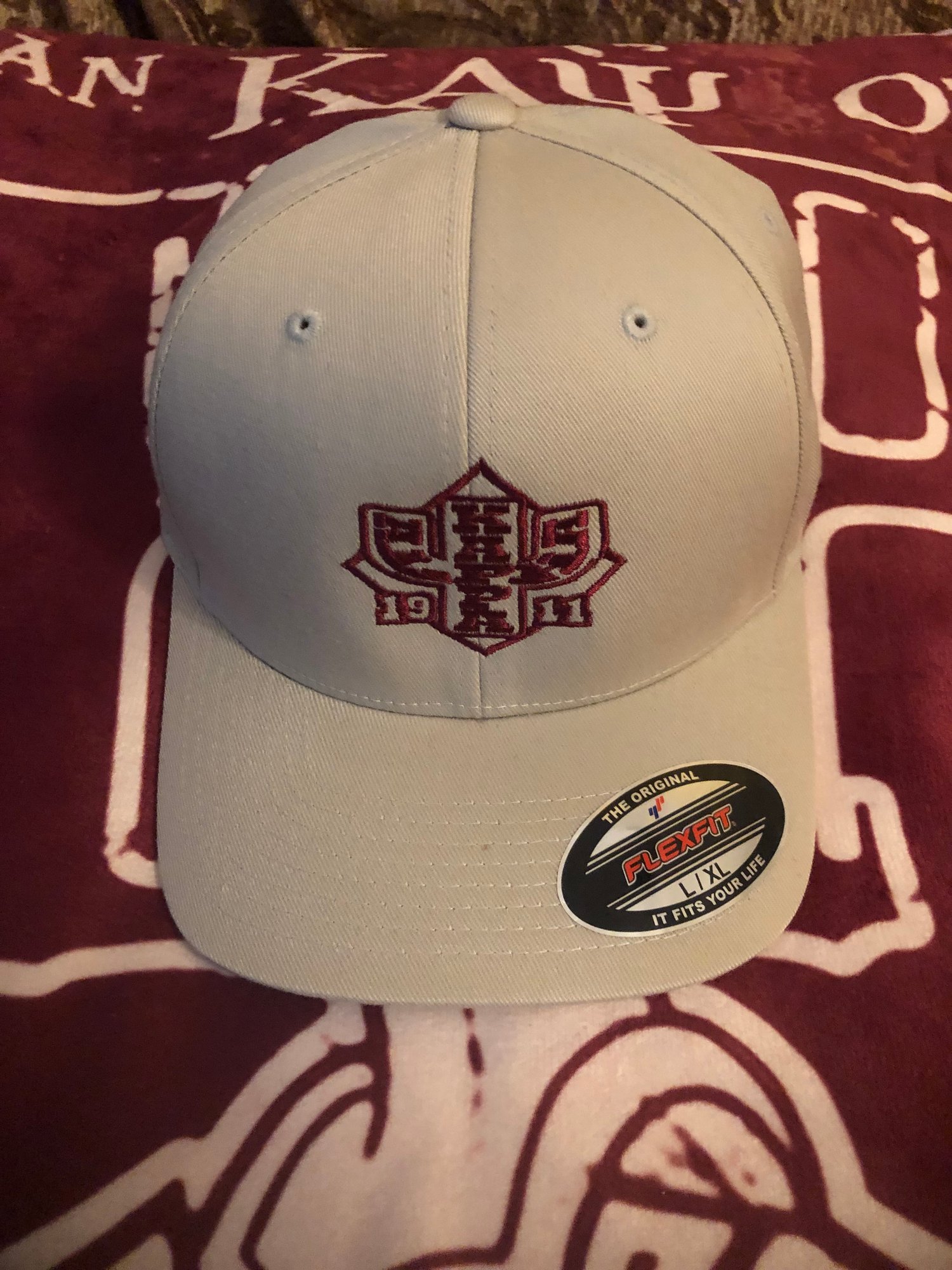 Image of Cream IU Design Flex-Fit Cap