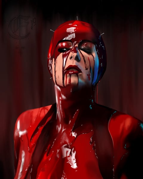 Image of Bloody Lady A4 Print