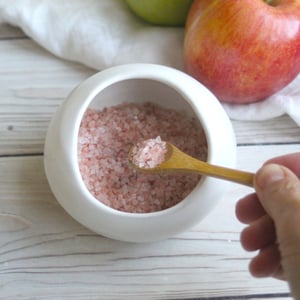 Image of Salt Cellar in Matte White Glaze, Handcrafted Stoneware Pottery Salt Pig, Made in USA