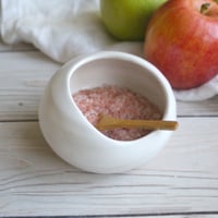 Image 7 of Salt Cellar in Matte White Glaze, Handcrafted Stoneware Pottery Salt Pig, Made in USA