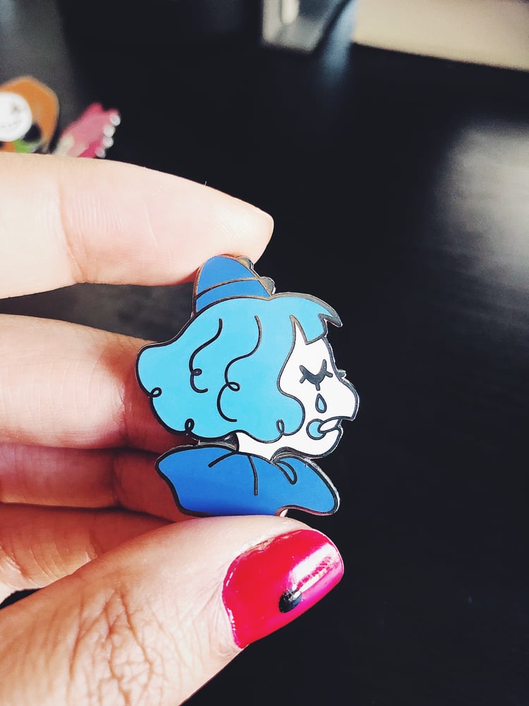 Image of Sad Cutie Clown Pin