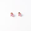 Art Deco Pink Sapphire Earring
