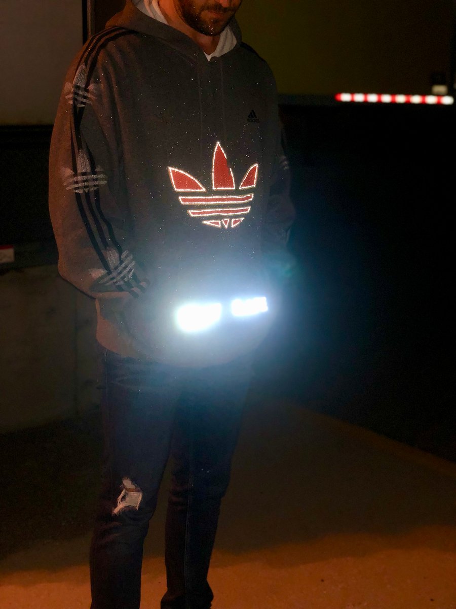 Image of PLAY SAFE - ADIDAS HOODED SWEATER REWORK (MEN’S XLARGE)