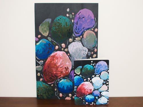 Image of Colored pebbles notebook