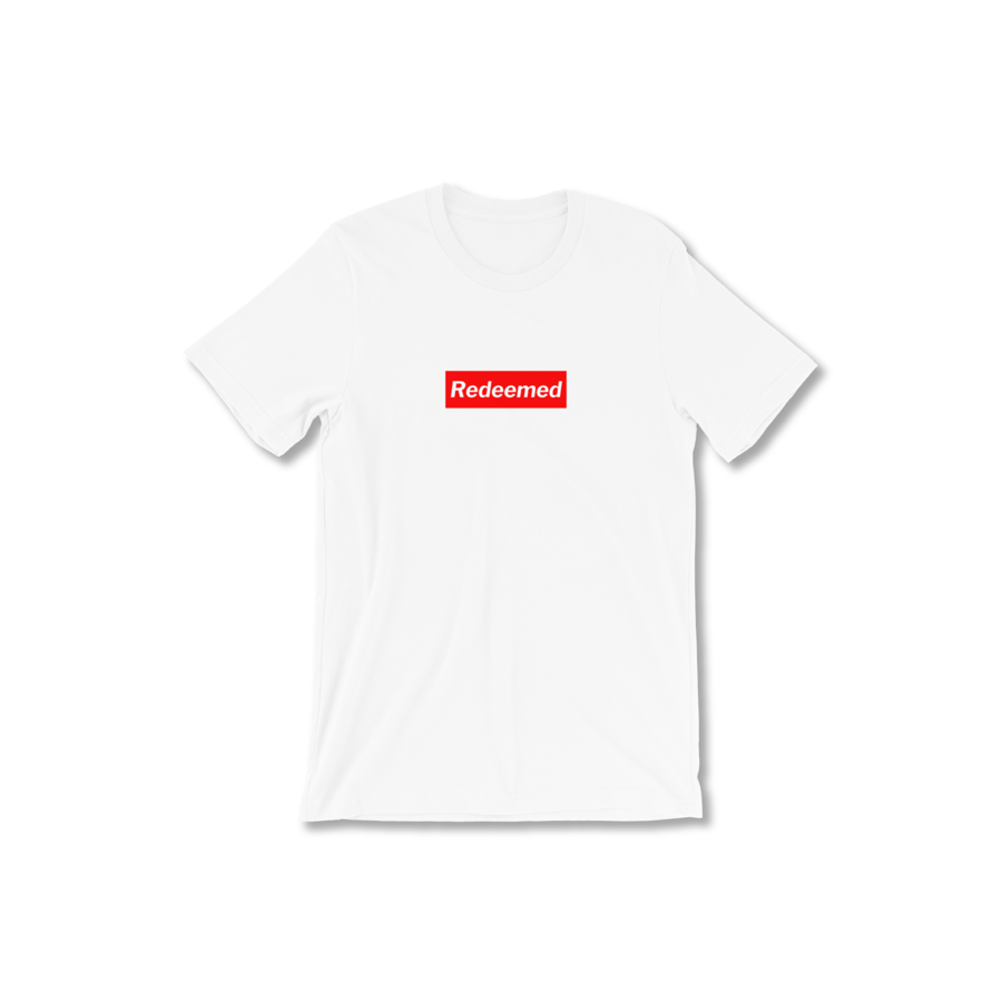 Image of Iconic Red Label T-Shirt (White/Unisex)