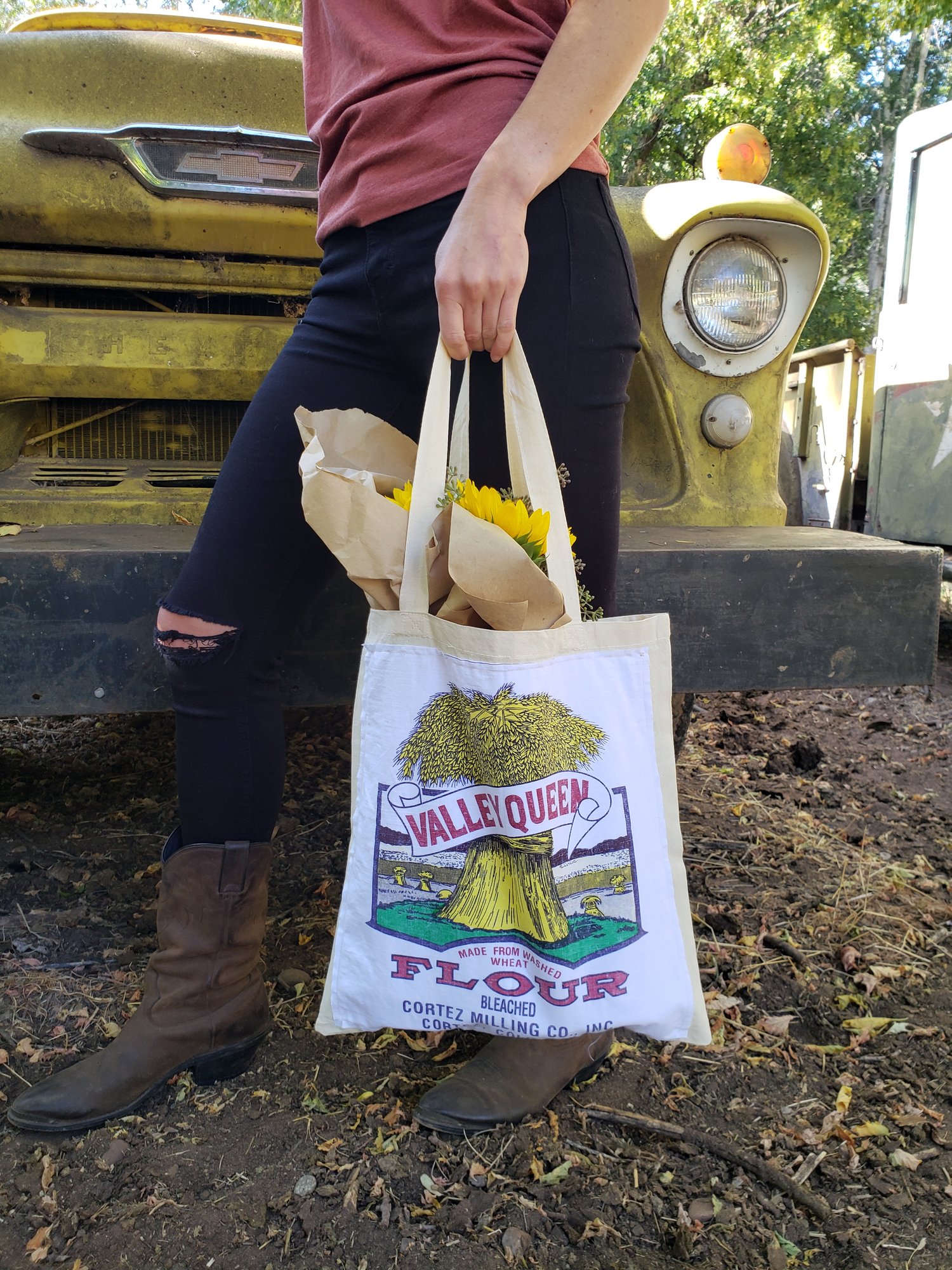 Image of Valley Queen Flour Sack Market Bag