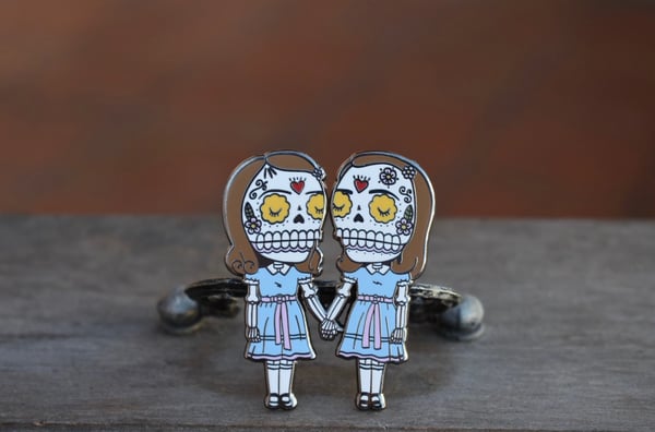 Image of Come Play With Us Pin