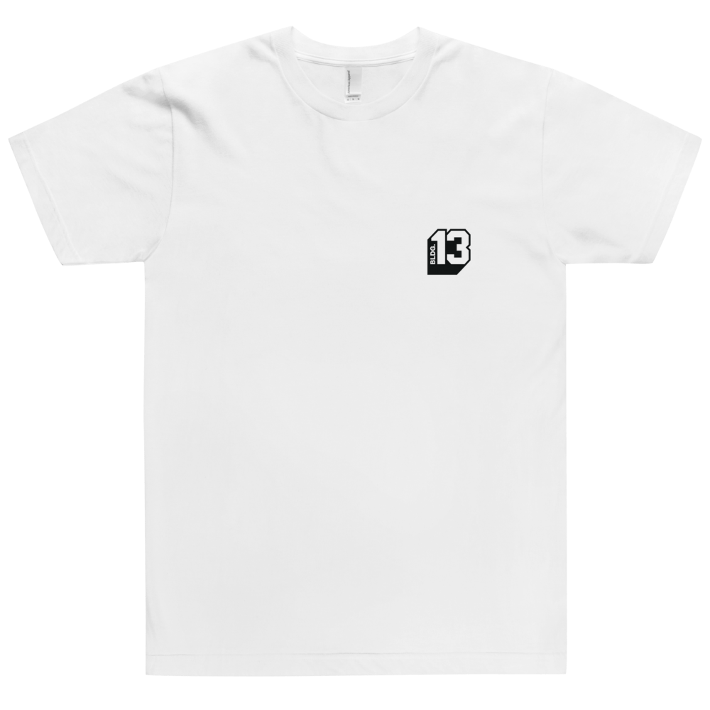 Image of Men's Bldg.13 Logo Signature Tee (White)