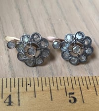 VICTORIAN ROSE CUT DIAMOND EARRINGS