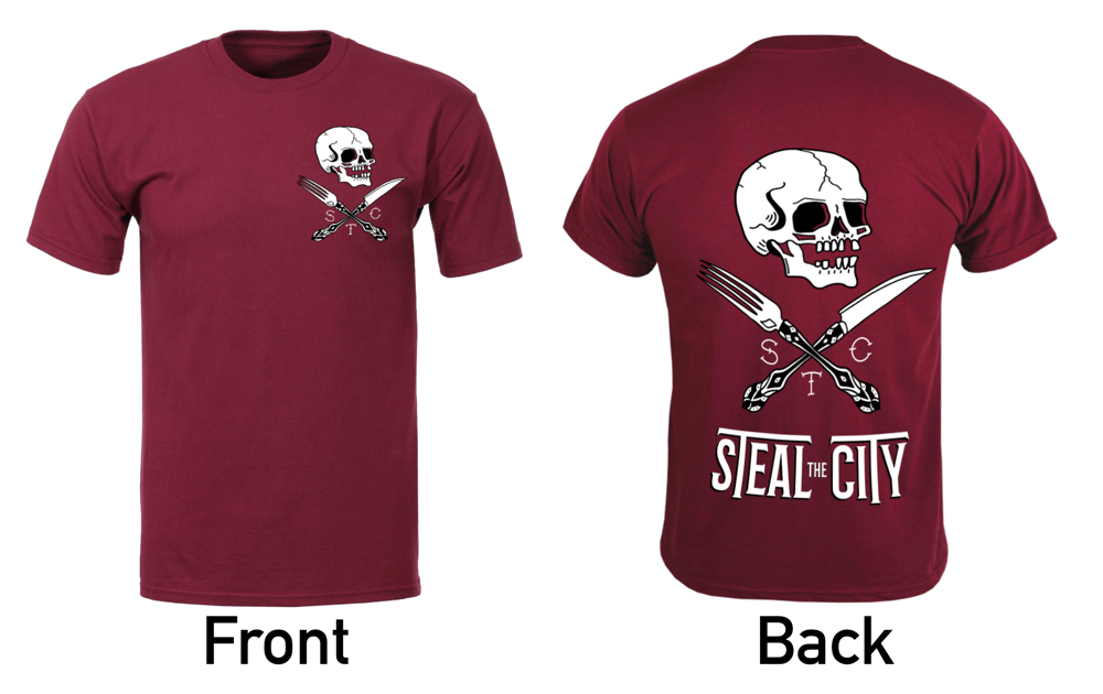 Image of Skull + Cross Cutlery T-Shirt
