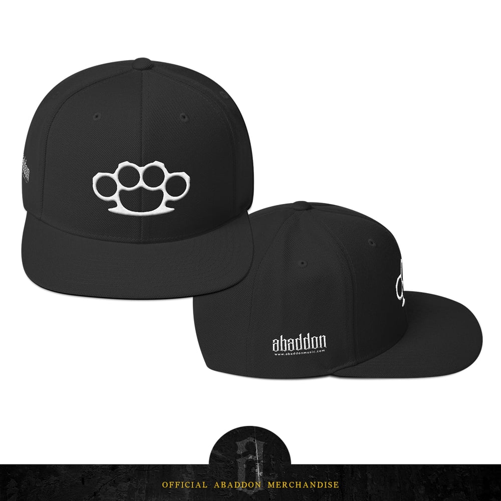 Image of Abaddon - Brass Knuckles Flatbill Snapback | Yupoong