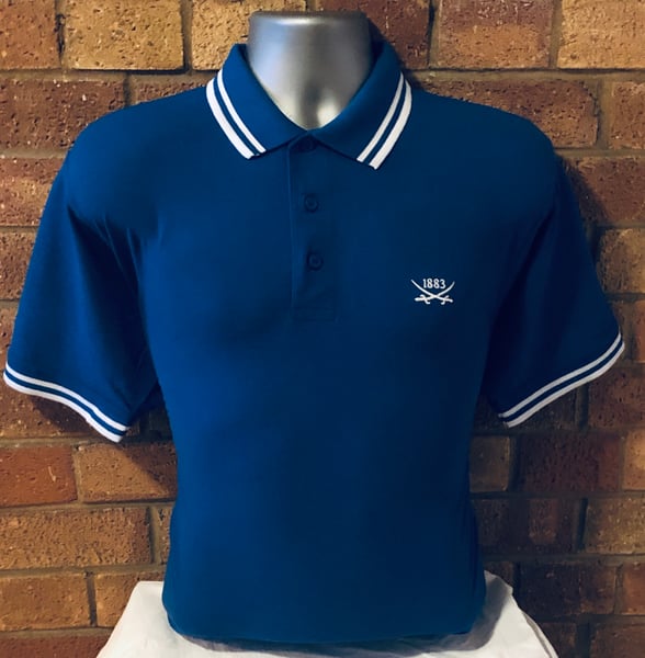 Image of Short sleeved royal blue polo (Free UK postage)