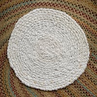 Image 4 of Crocheted Flower Rug