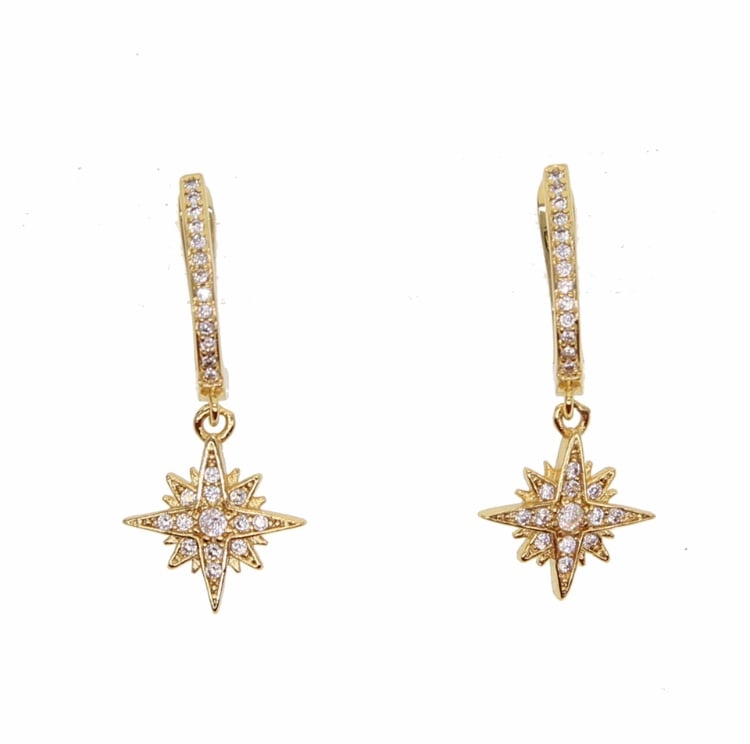 Image of North Star Dainty Huggy Hoops