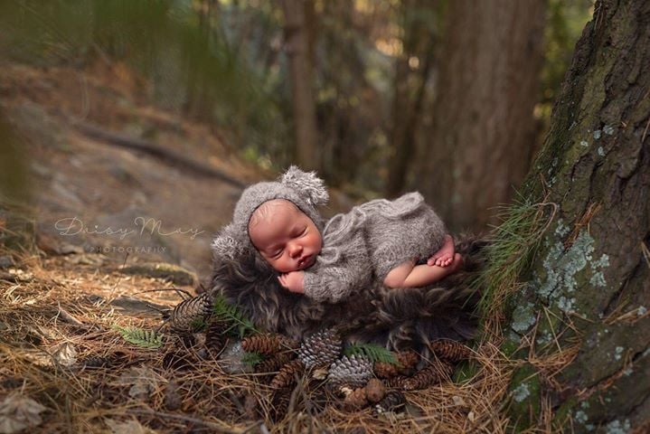 Image of Long Sleeve Romper - Newborn props - Photography Props - Knit Props