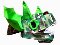 Green Triceratops Hat!
