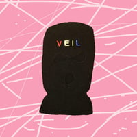 Rainbow Embroidered Ski Mask (Black)